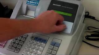 How To Turn Off The Register Receipt Sharp XEA206 / XEA206 Cash Register