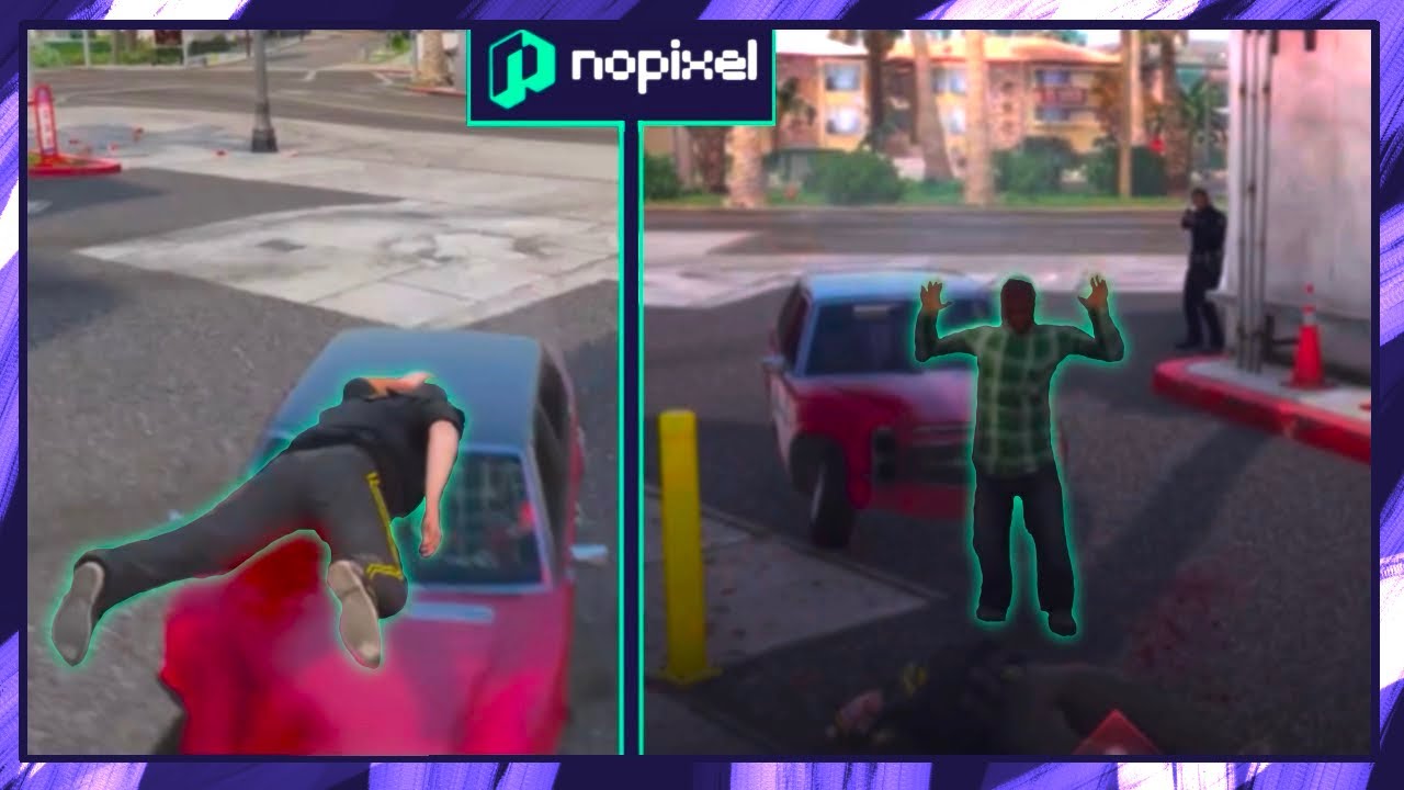 Jamal Hits Cornwood With His Car [GTA NoPixel RP]
