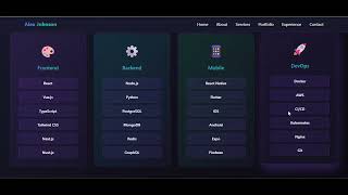 Modern Portfolio Website ✨ | Beautiful UI/UX Design | HTML CSS JavaScript 🚀