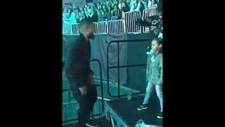 Usher Dances with Daughter at Justin Bieber's Purpose Tour where Ludacris Crashes and Sings "Baby"