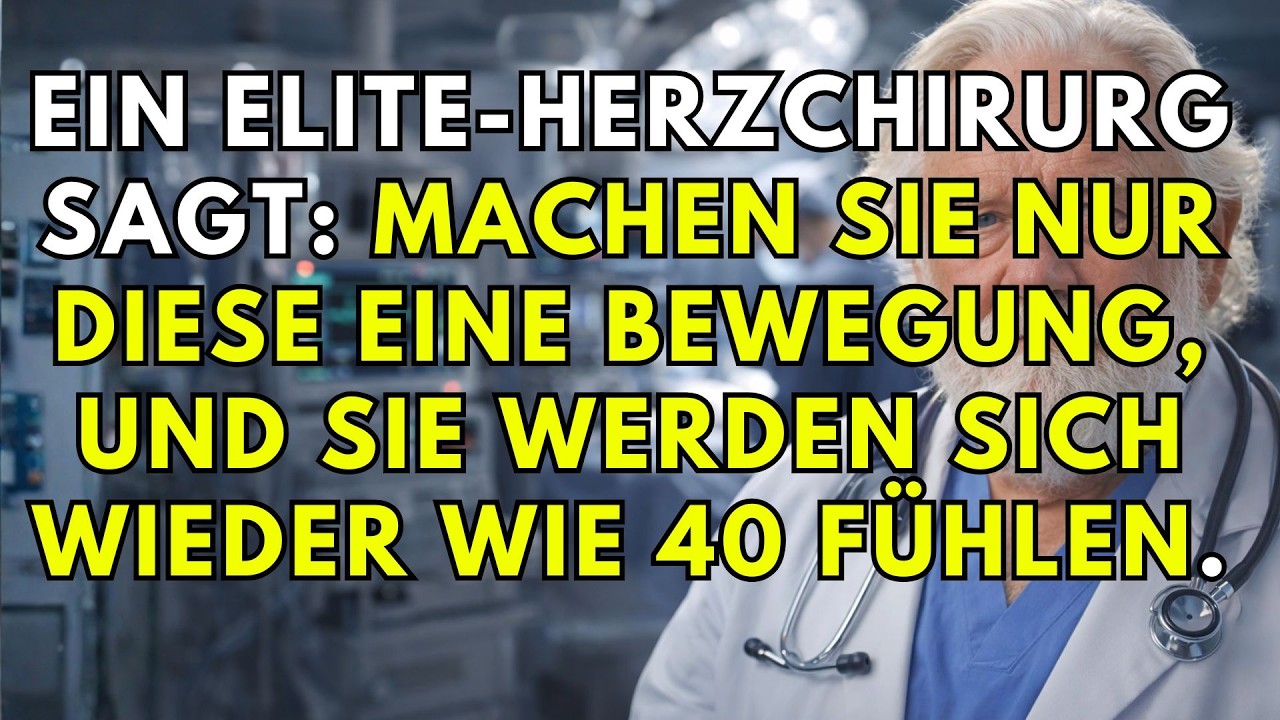 SIND SIE ÜBER 60? Diese EINFACHE, vom CHIRURGEN empfohlene BEWEGUNG lässt Sie wie mit 40 fühlen 40+!