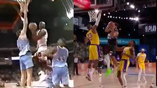 Side-by-side Jamal Murray, Michael Jordan insane acrobatic layup views show how amazing they are