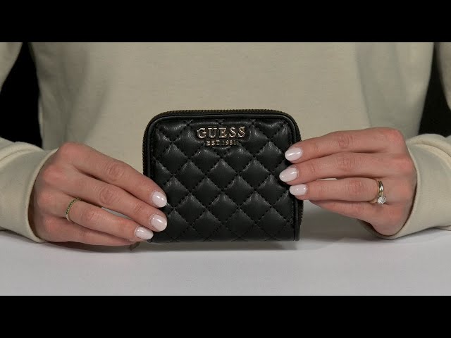 GUESS Adam Small Zip Around Wallet SKU: 9907319 - YouTube