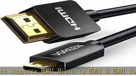 UGREEN Micro HDMI to HDMI Cable Adapter 4K 60Hz Ethernet Audio Return Channel Compatible with GoPro