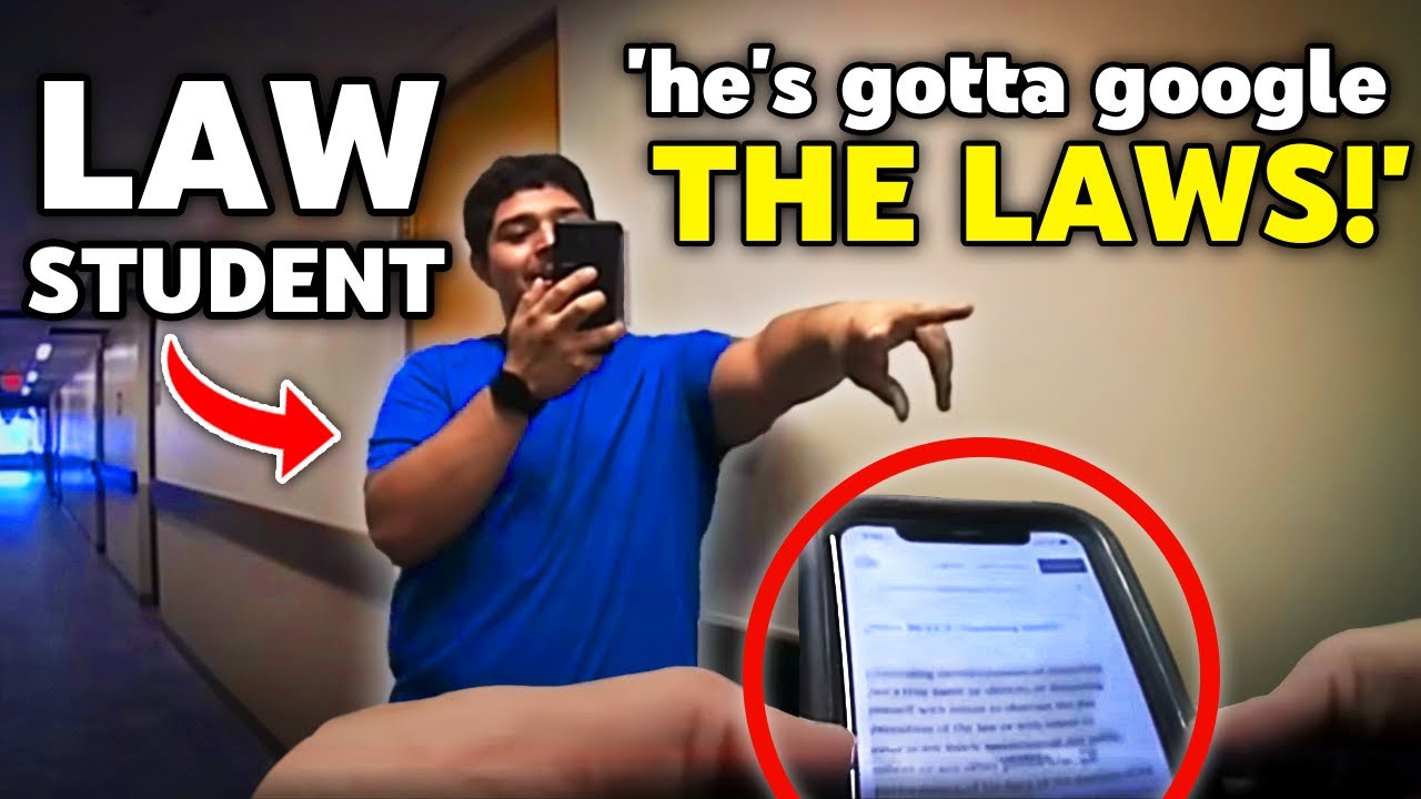 Dumb Cops Get Owned By Law Student! - YouTube