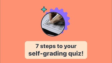7 steps to create your own self grading quiz