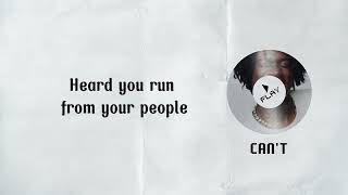 Daniel Caesar - Can't (Unreleased) (Lyrics). version vinyl record