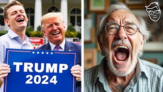 Hysterical PRANK: Swapping Libs Kamala Yard Signs With Trump Signs | Libs SCREAM in Panic Attack 🤣