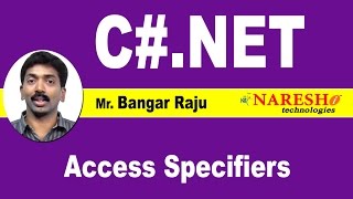 Access Specifiers in C#.Net | C#.Net Tutorial | Mr. Bangar Raju