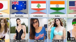 Porn Actress From Different Countries ||