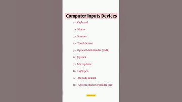 Computer Inputs Devices || Input Devices of Computer😯😱😯😱 #computer #shorts