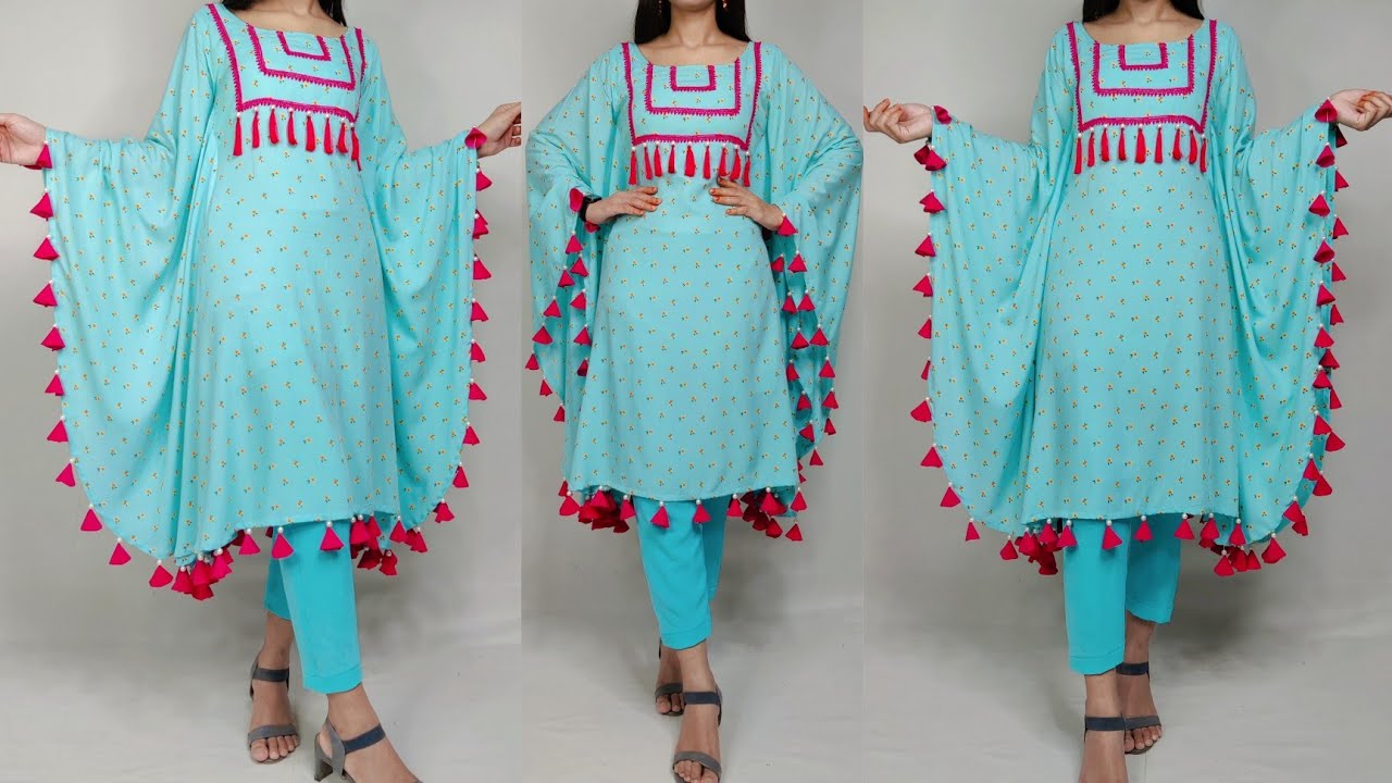 WATCH HOW WE CUT THIS KAFTAN DRESS FROM KIKS - YouTube