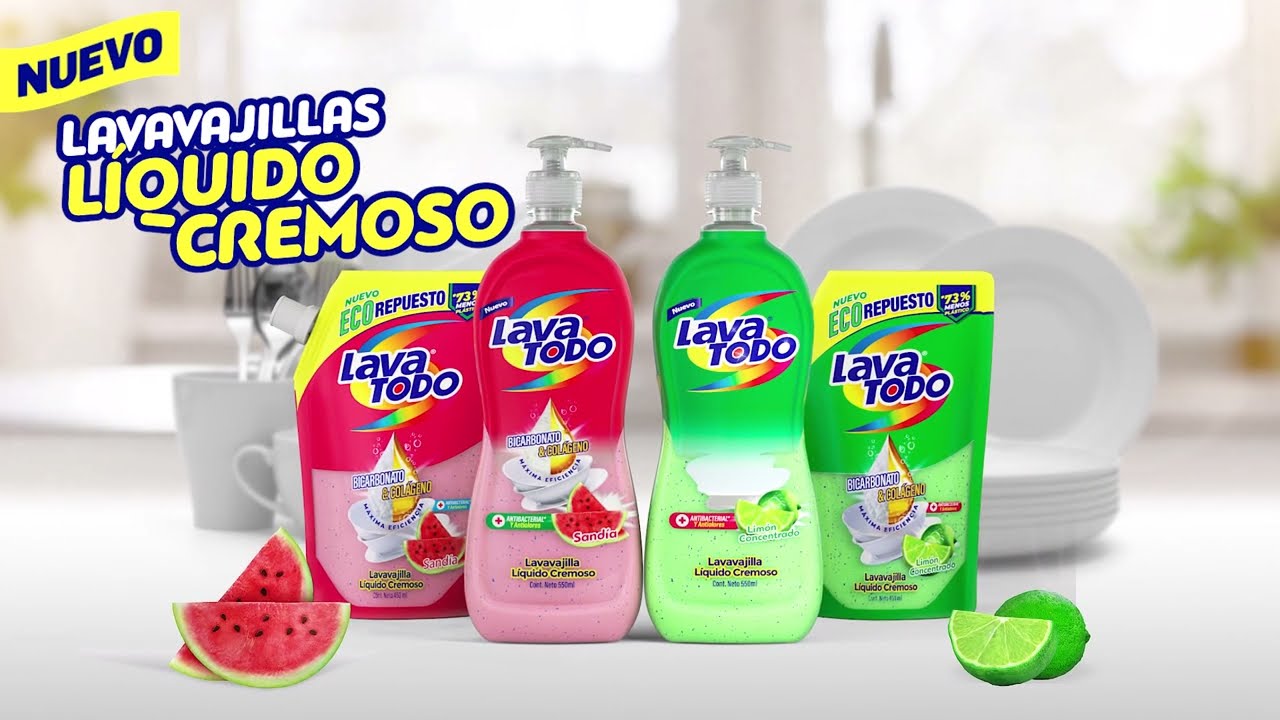 NUEVO LAVATODO LAVAVAJILLAS LÍQUIDO CREMOSO 