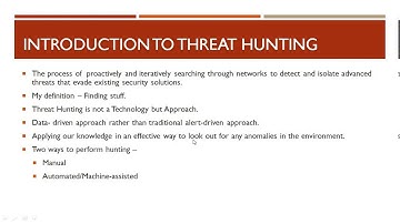 Introduction to Threat Hunting