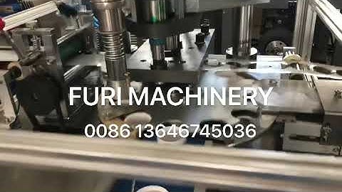 Foil liner roll cutting inserting wadding machine