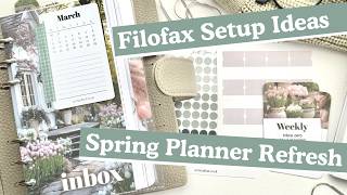 Spring Refresh Time! 🌸 Taupe Filofax Norfolk Setup Tips - Page Lifter and Pen Loop Ideas