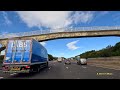 Scenic M1 Motorway Drive From Welcome Break Services Junction 33 to M1 Junction 41 in 4K