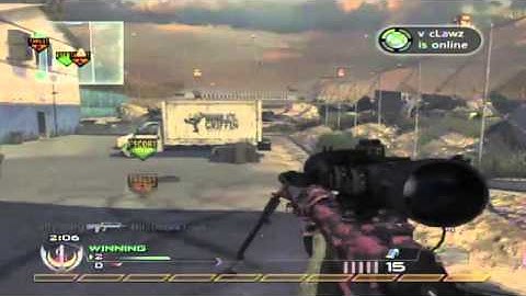 mw2 360 quick scope - intervention