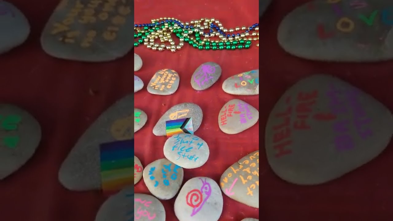 More rocks ... at St. John's Church booth at Sacramento Pride festival