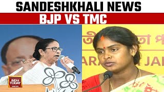 Clashes Break Out Between TMC BJP Workers  | TMC Accuses BJP's Rekha Patra Of Assault | Sandeshkhali