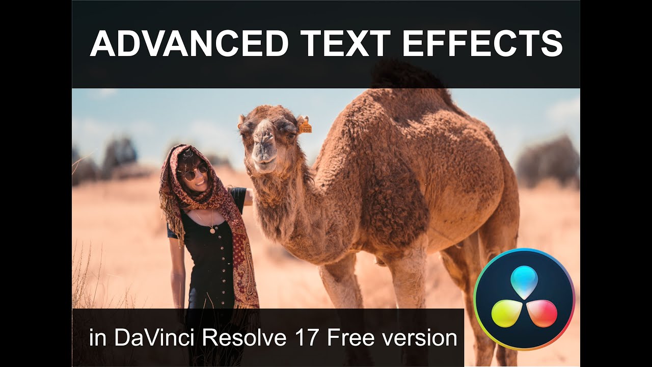 Advanced Text Effects in DaVinci Resolve 17 Free version - YouTube
