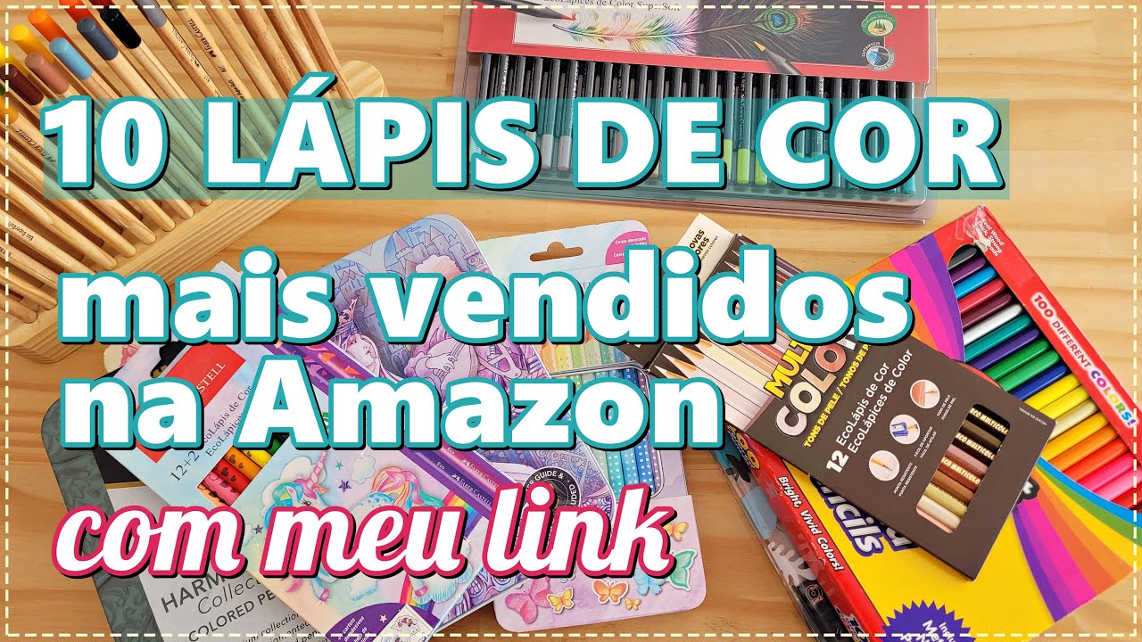 LÁPIS DE COR mais vendidos na Amazon em 2025 – com os meus links
