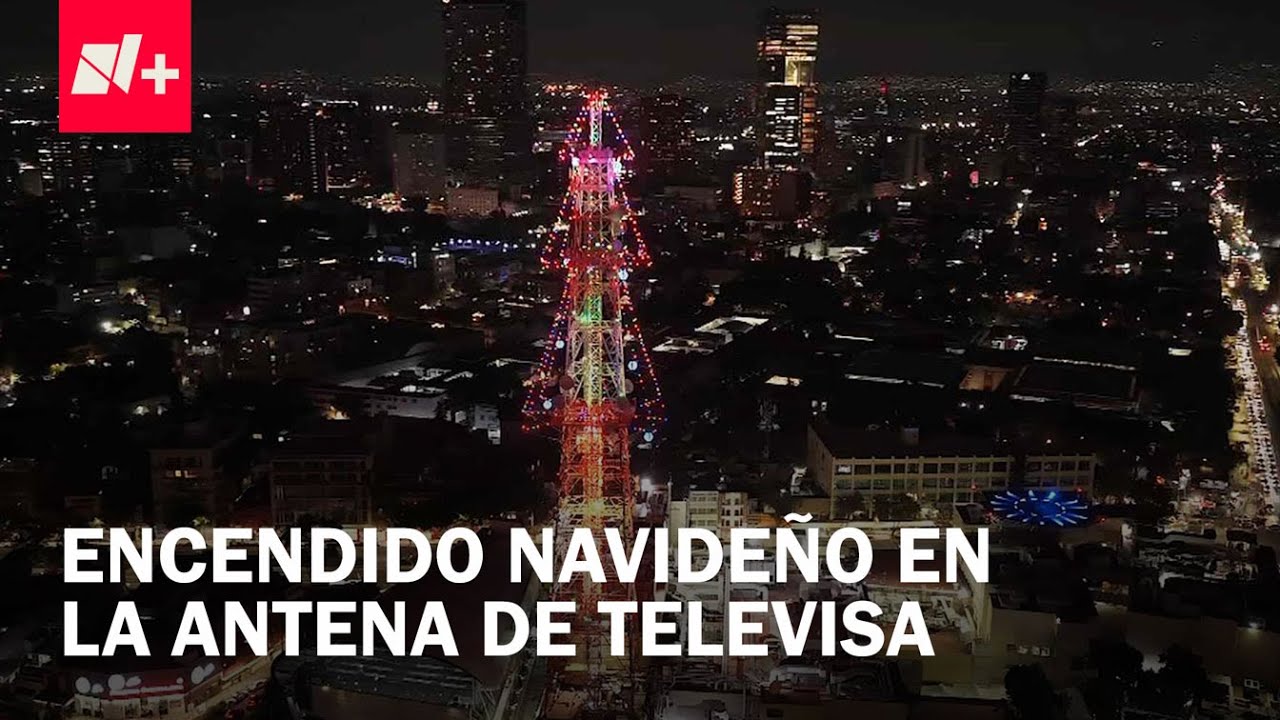 Encendido del árbol de Navidad en la antena de Televisa Chapultepec - En Punto