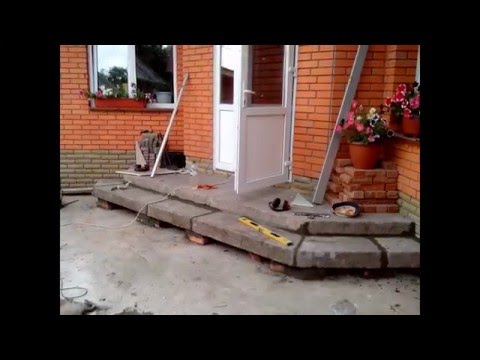 Изготовление ступенек из