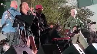 Miley Cyrus and Andrew Watt performing The Doors’ Roadhouse Blues with Robby Krieger on guitar 2020