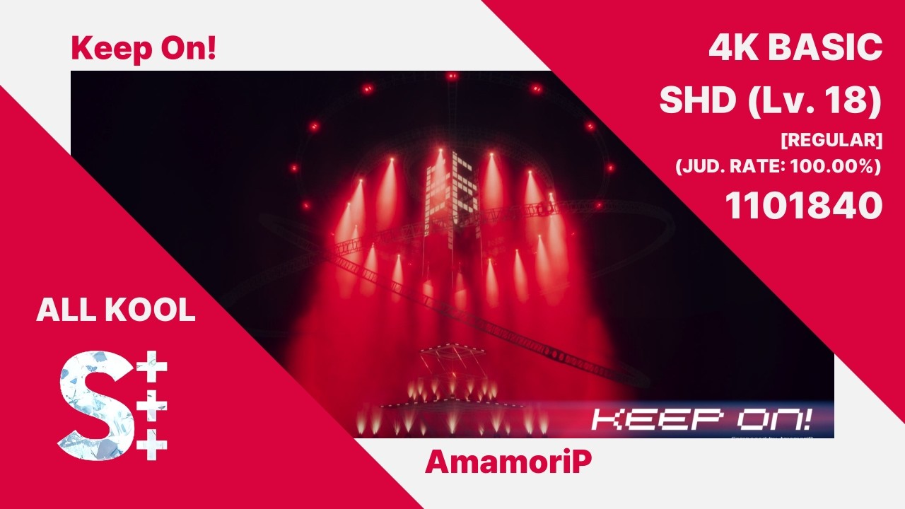 〚EZ2ON REBOOT : R〛Keep On! - AmamoriP _ 4K BASIC SHD 18 ALL KOOL