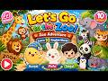🦁 Let's Go to the Zoo! | Zoo Adventure Song 🐘 | Learn 10 English Zoo Animals | Aunjai & Friends