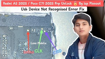 Redmi A5 / Poco 71 Frp Unlock By Ufi / Easy Jtag Via isp Pinnout || Usb Comport Not Working Solution