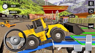 Offroad Heavy Truck Drive: Loading Bulldozer and Road Roller on the Trailer - Android gameplay screenshot 4