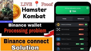 Hamster Binance Request KYC Problem Solved | Hamster kombat wallet connect problem Solve |