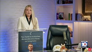 Widow of Charlie Kirk speaks publicly for first time since his death