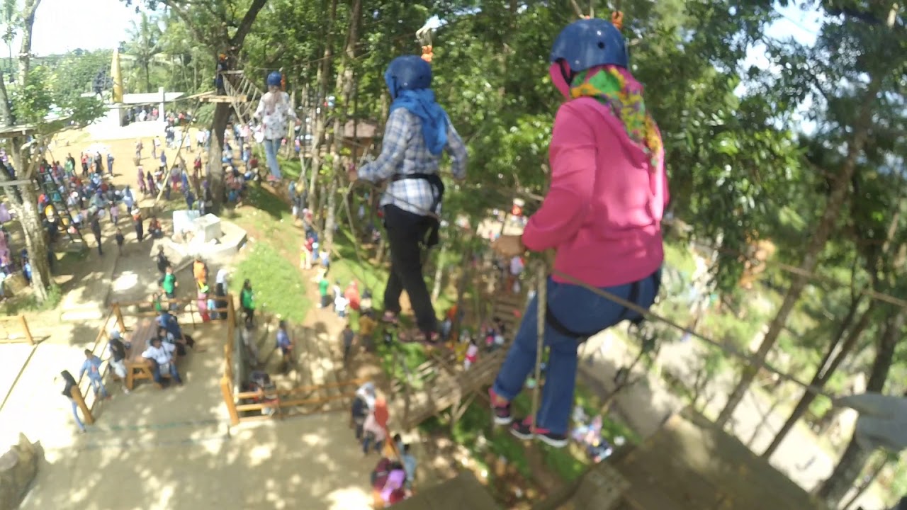 Sepeda Gantung Taman Wisata Karang Resik Kota Tasikmalaya