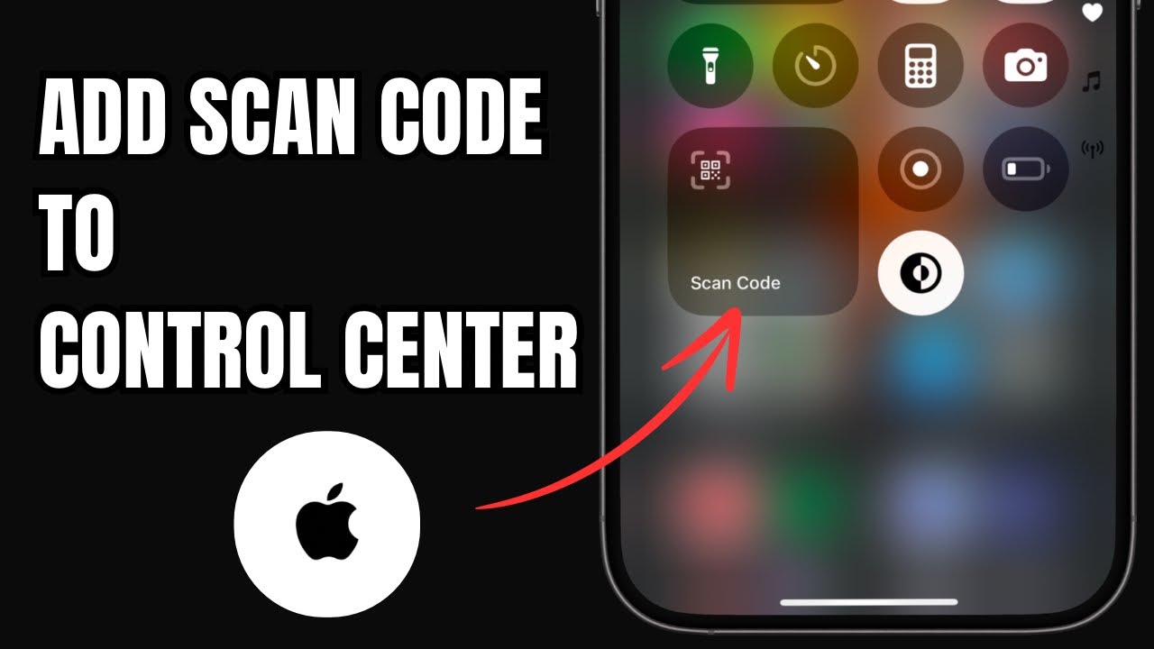 How To Add QR Scan Code To Control Center On iPhone | iOS 18.1 - YouTube