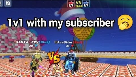 1v1 with my subscriber in Bedwars (Blockman Go)