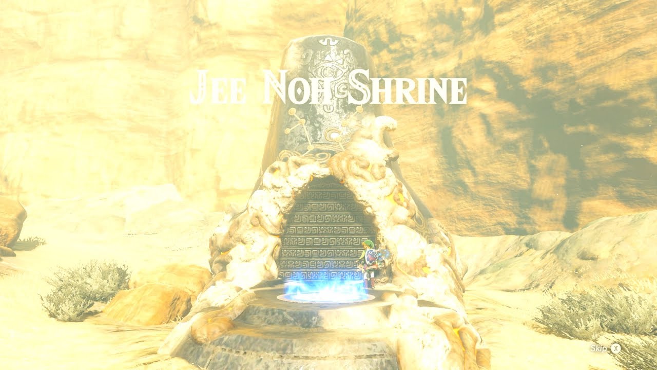 Zelda BOTW 77/120 (Jee Noh Shrine) Wasteland Tower Region YouTube