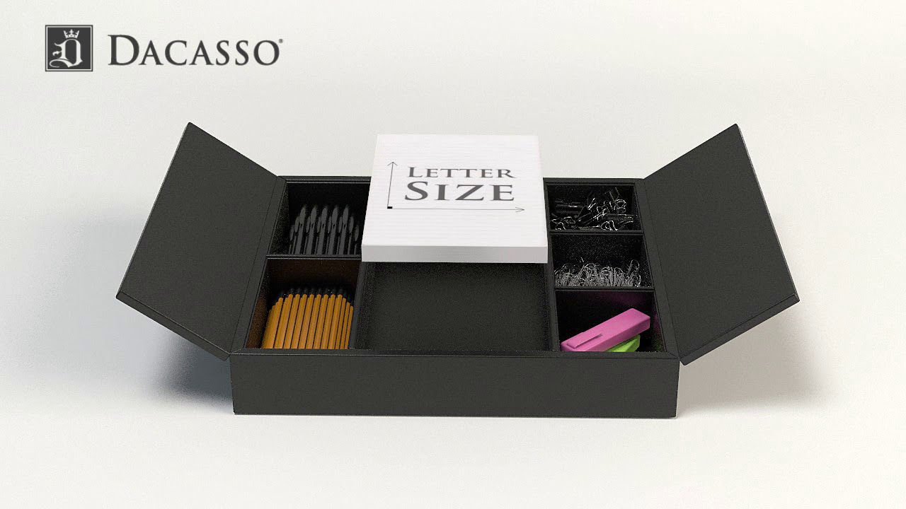 Black Leather Conference Room Organizer – The Elegant Office