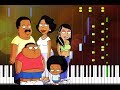 The cleveland show piano tutorial synthesia cover
