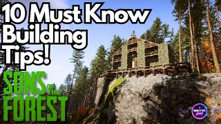 Sons of the Forest - 10 Must-Know Building Tips & Tricks! Ultimate Guide for Beginners