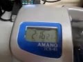 Amano TCX-45 TEST Reloj Checador prueba probando testing