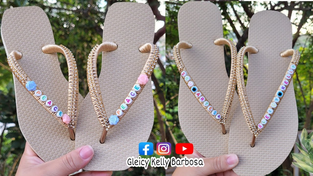 Como decorar um lindo chinelo infantil - Gleicy Kelly Barbosa