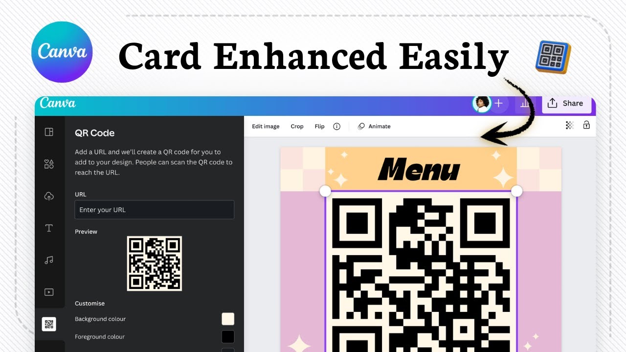 Как добавить QR-код на визитку в Canva (Информация по ссылке)