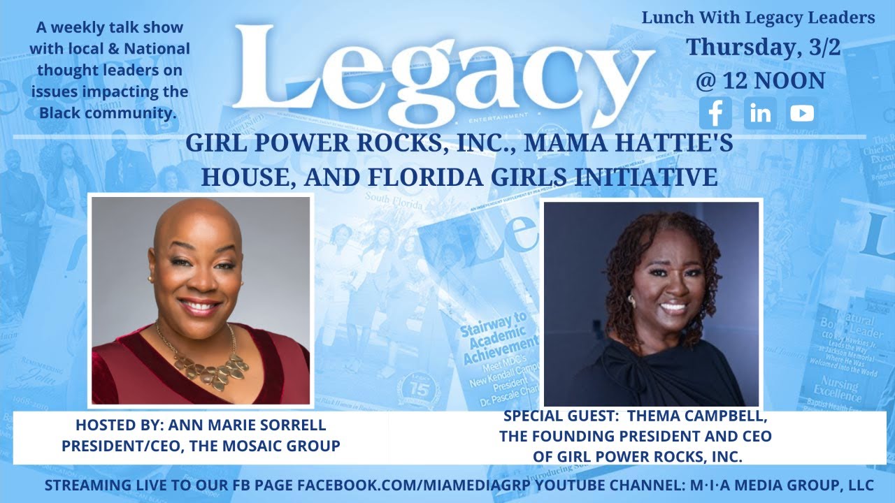 Lunch With Legacy Leaders Thema Campbell, Founding President and CEO