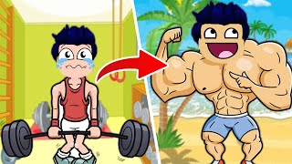 MAVİ VÜCUT GELİŞTİRDİ ÇOK GÜÇLÜ OLDU 💪🏻 Roblox Training Simulator