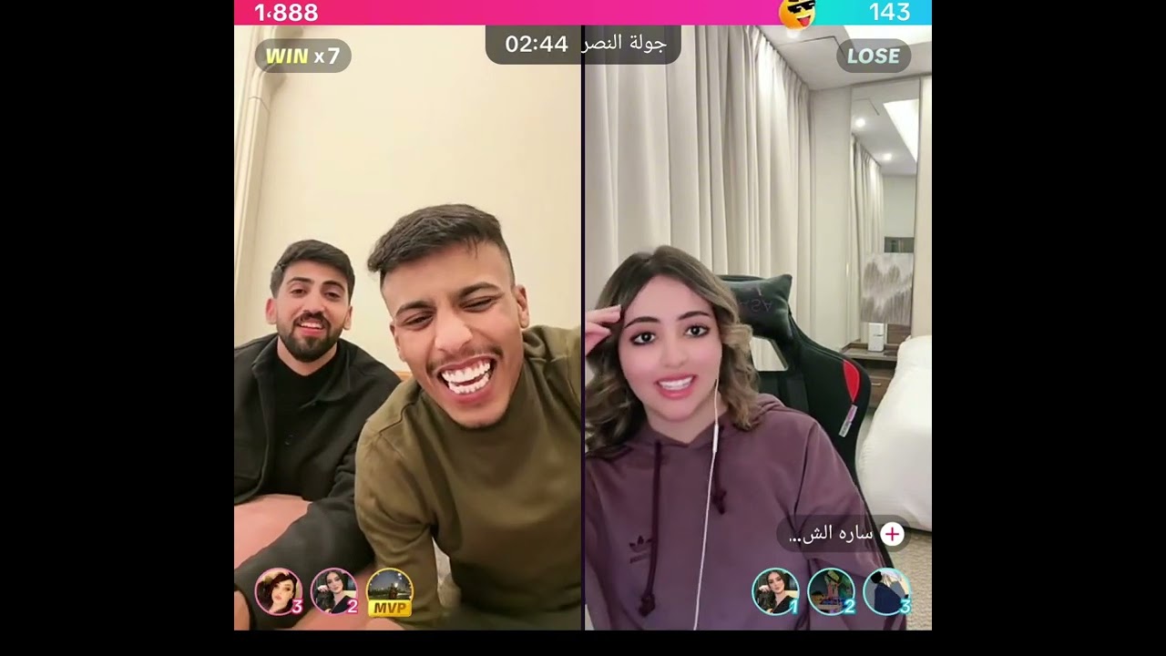 فصيص فيصل بث من قطر كيست مع سارة