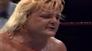GREG THE HAMMER VALENTINE VS BRUTUS THE BARBER BEEFCAKE SUMMER OF 1989