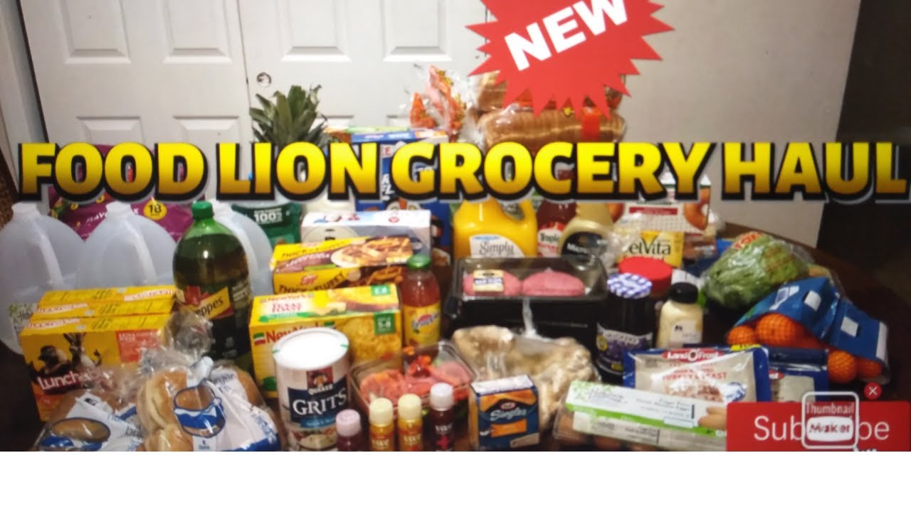 WEDNESDAY NIGHT GROCERY HAUL AT FOOD LION #foodlion #haul #groceries